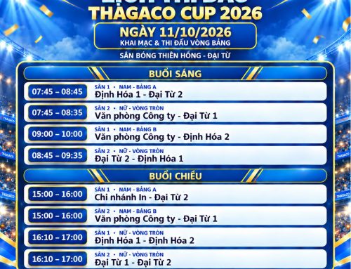 THAGACO CUP 2026 – LỊCH ĐẤU ĐÃ LÊN, CHỜ NGÀY BÓNG LĂN!